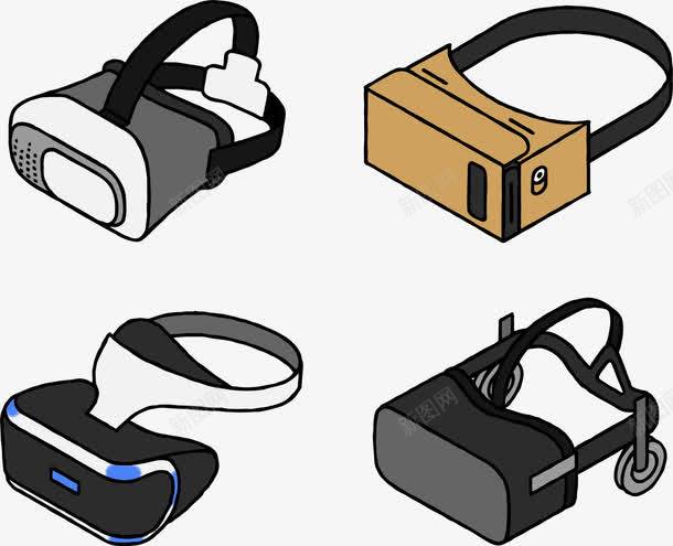 頭戴式眼鏡產品矢量圖 頁面網頁 平面電商 創意素材 虛擬素材