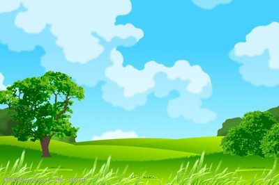 美麗卡通風景圖片素材