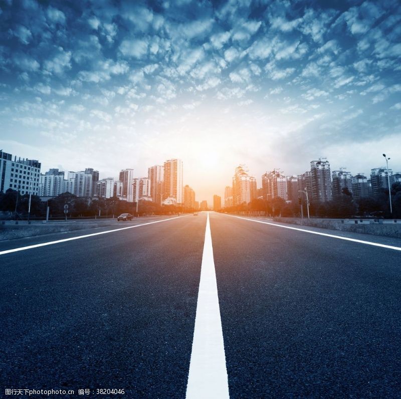 馬路上的雪圖片素材