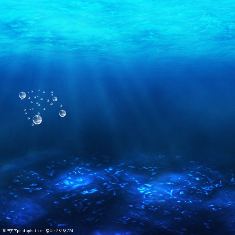 藍色海洋模板圖片素材