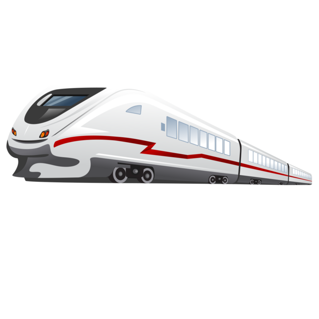 高鐵火車主題PNG素材