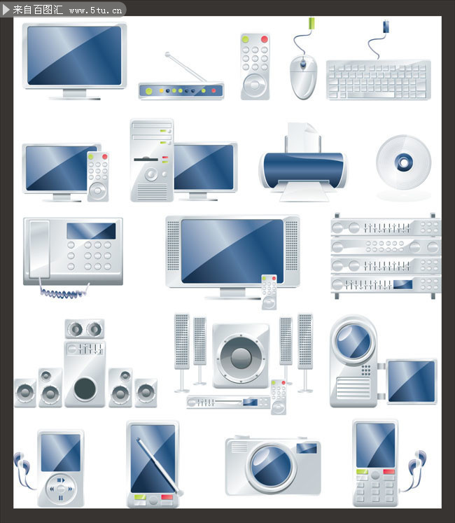 矢量數碼產品圖片素材