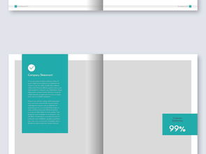 簡潔時尚公司宣傳畫冊介紹小冊子cdr模板圖片設計素材 高清cdr下載 50.28mb 企業畫冊大全