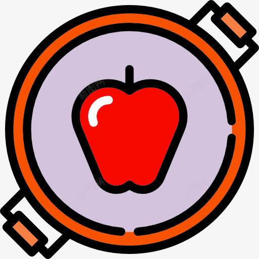 蘋果圖標 頁面網頁 平面電商 創意素材 有機食品素材