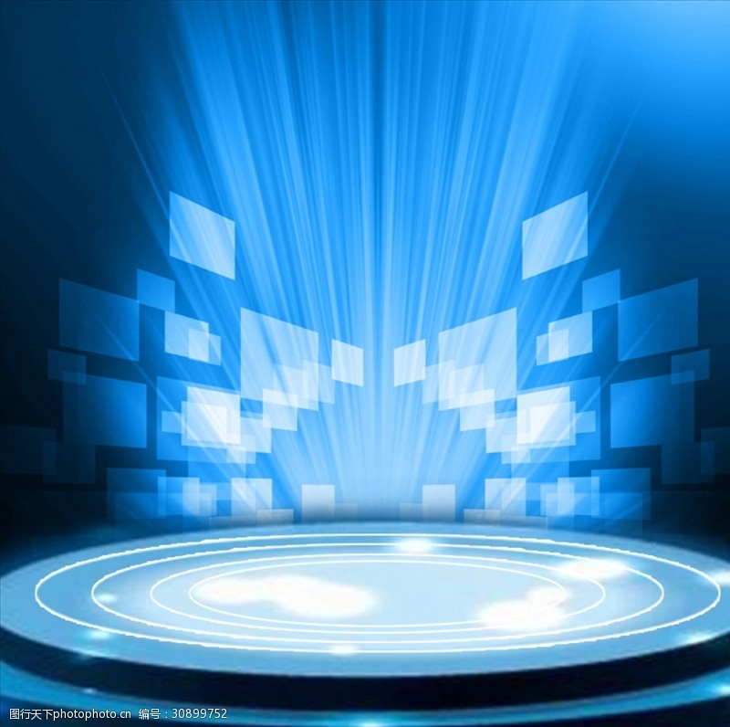 科技感商品展臺圖片素材