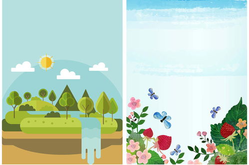 卡通手繪唯美天空大漲背景海報彩虹素材圖片設計 高清ai模板下載 101.04mb 其他大全