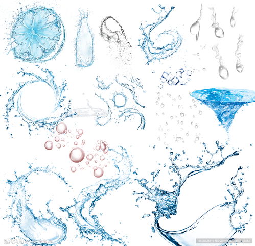 水花設計圖 psd分層素材 psd分層素材